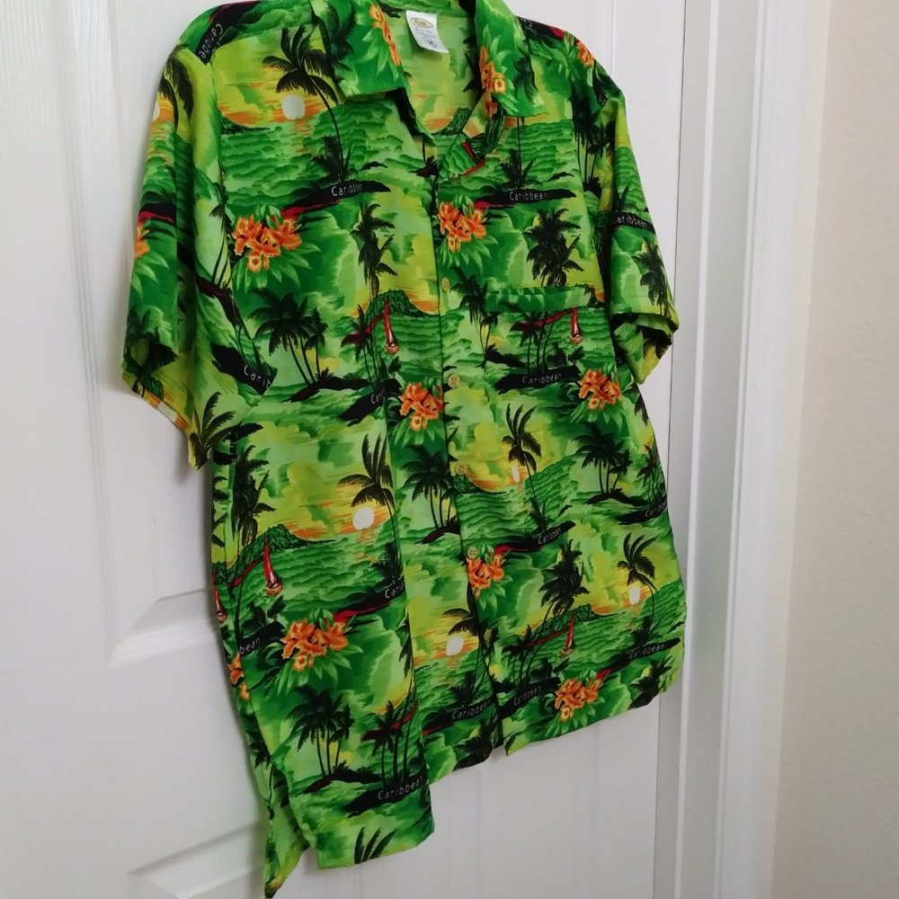 Rima Button Down Tropical Men’s Shirt